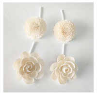Fleur en bois de Sola personnalisée pour diffuseur d'huile de parfum Absorption rapide Fleurs d'herbe essentielles Accessoires de parfum Meilleure décoration de la maison