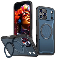 Funda Magnética Giratoria para Teléfono Móvil, Carcasa a Prueba de Golpes para Apple iPhone, Serie 12-17 Pro Max, Fabricación ODM OEM