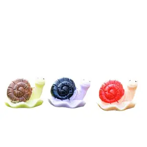 Three Types Wholesale Dollhouse Accessories Fairy Garden Decoration Ornaments Resin Snail Mold