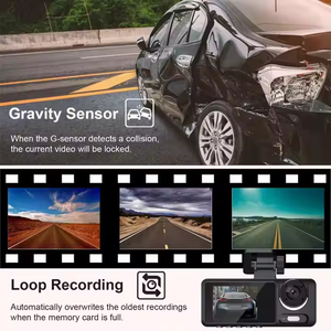 Cámara DVR para Auto de 3 Canales, HD 1080P, WiFi, Grabación en Bucle, Tacógrafo, Cámara para Tablero, Visión Nocturna, Grabadora de Conducción - Product Image 6