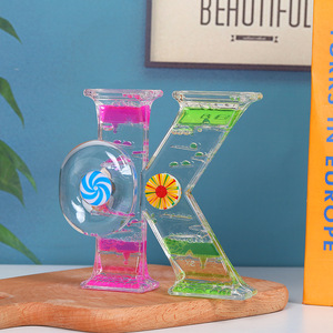 Offres Spéciales Cadeaux pour Enfants : Petit Aquarium en Acrylique avec Sablier à Liquide Design Horloge - Product Image 5