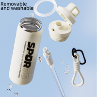 Botella Térmica de Acero Inoxidable 331.36, 600 ml, Aislada al Vacío, Impermeable, Ligera, Flexible, para Ciclismo y Deportes al Aire Libre