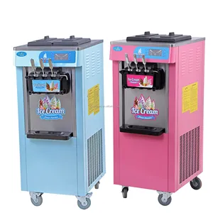 Hot Sale Soft Ice Cream Machine Rainbow System Ice Cream Machine for Business