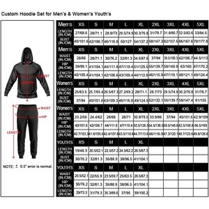 Conjunto de Sudadera Deportiva Personalizada Unisex para Adultos, de Peso Medio, Secado Rápido, con Estampado por Sublimación - Product Image 4