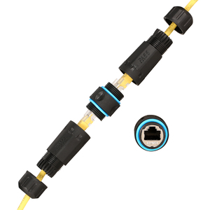 IP68 Водонепроницаемый Cat6/7 RJ45 соединитель 10 ГБ экранированный соединитель Ethernet наружный LAN разъем для Starlink/Cat5/Cat6/Cat6A/<span class=keywords><strong>Cat7</strong></span> - Product Image 1