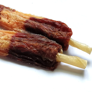 OEM ODM Fábrica al por mayor de alta calidad de alimentos secos para mascotas entrenamiento dental pollo y pato en cuero crudo perro aperitivos golosinas - Product Image 2