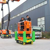 Plateforme élévatrice à ciseaux hydraulique électrique tout-terrain à vente chaude, 4-18 m