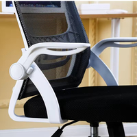 Chaise de bureau pivotante moderne XIYI GT01 2025, réglable en hauteur, avec dossier en maille noire et dossier blanc, facile à déplacer, pour ordinateur