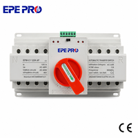 Commutateur de transfert automatique triphasé EPEPRO 100A 125A 4P EPM-C1, inverseur de source double alimentation pour alimentation de secours industrielle CE