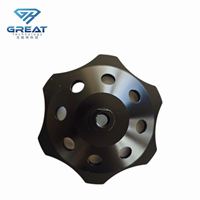 Disque de meulage diamanté à segments PCD de 7 pouces (180 mm) pour meuleuse d'angle, résistant à l'époxy, avec trou fileté