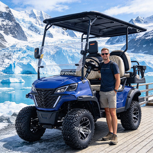 Voiturette de golf électrique ZOWN 2026 4 places, batterie lithium 48V, tout-terrain, chariot de service extérieur, homologuée CE, pour resort - Product Image 1