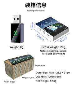 Adaptateur Dongle Convertisseur Récepteur 2 en 1 sans fil CarPlay Android Auto, convertit le CarPlay filaire en sans fil pour voiture - Product Image 6