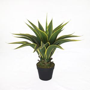 Planta Artificial de <span class=keywords><strong>Agave</strong></span> de Alta Calidad de 55 cm, Bonsái Artificial para Decoración de Jardín y Balcón - Product Image 3