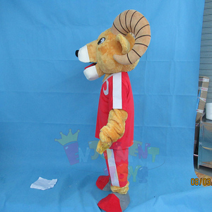 Costume de chèvre et de <span class=keywords><strong>mouton</strong></span> <span class=keywords><strong>adulte</strong></span> de haute qualité certifié CE pour les costumes d'agneau et d'alpaga de mascotte de publicité d'événement - Product Image 4