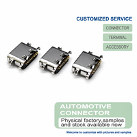Connecteur femelle Type-C 16 broches pour plaque de montage 0.80/1.00/2.10mm, pour la charge et la transmission de données