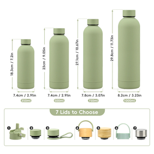 Gobelets isothermes en acier inoxydable de 500 ml et 750 ml avec revêtement en caoutchouc doux au toucher, en gros, pour <span class=keywords><strong>café</strong></span> et boissons chaudes - Product Image 5