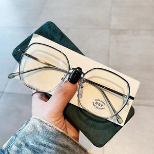 Qianai – lunettes Anti-lumière bleue TR90 pour femmes, monture irrégulière, verres PC, Style coréen, à la mode - Product Image 5