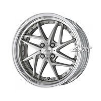 Rines de Aleación Forjados en Aluminio WORK RIZALTADO MESH2, 2 Piezas, 4x100, Diseño Invertido Completo para Toyota GR86, Honda, Subaru, Mazda, Polo, Audi TT