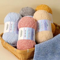 Fil à tricoter mélangé Qinran haute ténacité 6 brins en coton acrylique teint antistatique pour le tissage