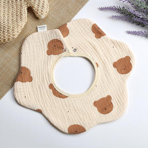 Buena calidad Xinyunzy Four Seasons algodón Toalla de gasa de 6 capas 360 grados puede girar Anti-vómito babero Baby Spit Pocket - Product Image 4