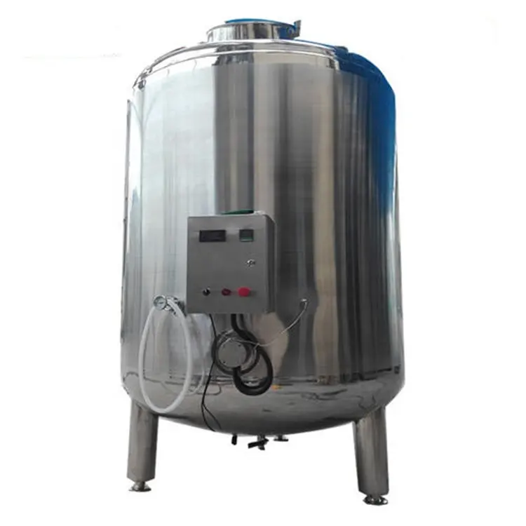 Best quality stainless steel outdoor milk storage tank/direct cooling tank