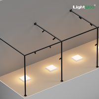 Système d'éclairage sur rail magnétique LED Tuya Zigbee 24V 8mm ultra-fin pour vitrines de bijoux, éclairage de surface, mini spots.