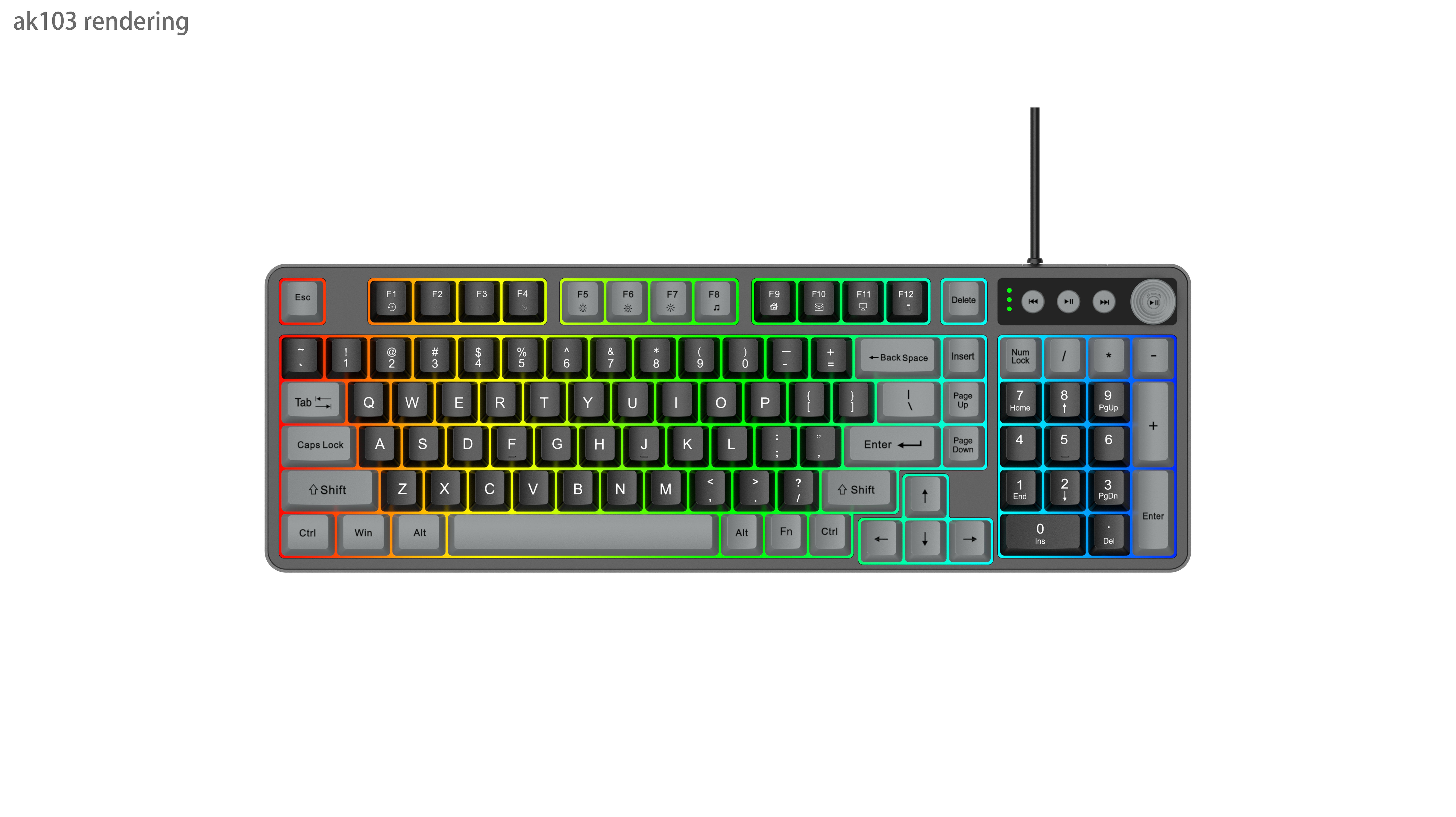 Gris (noir - touches grises)