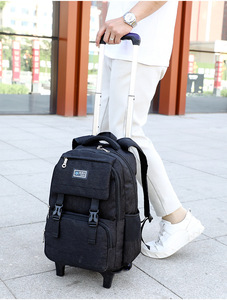 Unisex Rolling Backpack With Six Wheels School Trolley Suitcase for Teenagers Kids Students Wheeled Laptop Backpack for Travel - Product Image 2