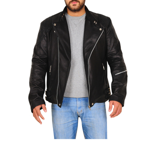 Chaquetas de Motocicleta Profesionales para Hombre, de Invierno, Tallas Grandes, de Cuero Genuino de Alta Calidad, Transpirables y Brillantes - Product Image 6