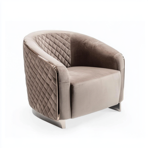 Sofás para sala <span class=keywords><strong>de</strong></span> estar Sofá individual <span class=keywords><strong>de</strong></span> lujo moderno Sillón blanco y dorado con eslabones giratorios <span class=keywords><strong>de</strong></span> pesca <span class=keywords><strong>de</strong></span> acero inoxidable <span class=keywords><strong>de</strong></span> <span class=keywords><strong>buena</strong></span> <span class=keywords><strong>calidad</strong></span> - Product Image 1