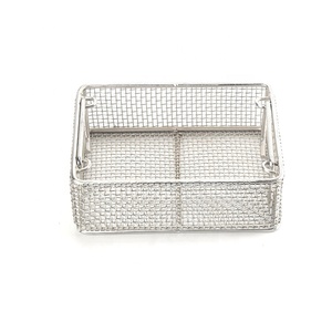304 Stainless Steel <strong>Wire</strong> Mesh Tall <strong>Wire</strong> <strong>Basket</strong> for Bike - Product Image 1