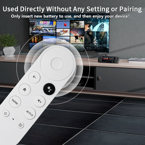 G9N9N รีโมทคอนโทรลด้วยเสียงใช้ได้กับ <span class=keywords><strong>Google</strong></span> <span class=keywords><strong>Chromecast</strong></span> 4K ตัวควบคุมทีวี GA01409-US GA01923-US GA01920-US GA01919-US - Product Image 3