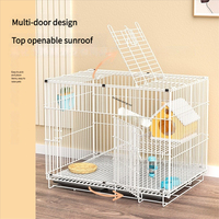 Cage à lapins extra-large, cryptée, avec fermeture à bouton, en plastique épaissi, pliable, écologique, de haute qualité, capacité 15 kg, pour usage domestique