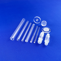 Tubes en verre de quartz transparent sur mesure de toutes tailles, prix fabricant, extrémité sphérique, échantillon de tube en quartz