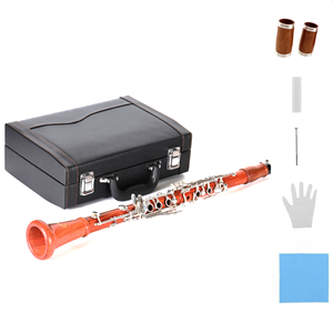 Clarinette Bb haut de gamme personnalisée WCL-680S en bois de rose avec corps en tube, boutons plaqués argent, technologie d'ouverture, disponible sur commande ou personnalisée - Product Image 2