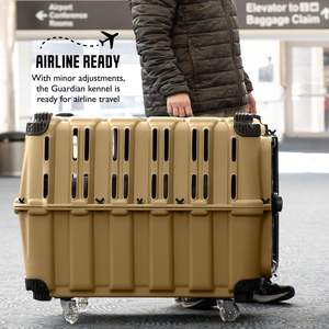 Cage de transport pour chien Mammoth Guardian, 36 pouces, robuste, décontractée, pour chiots, chiens de petite, moyenne et grande taille, sécurisée, avec 3 verrous à boulons, pour l'aventure - Product Image 3