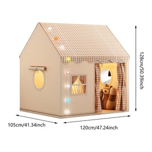 Tienda de campaña de juguete para bebés para niñas y niños al por mayor, casa de juegos estable transpirable de gran espacio para interiores y exteriores con ventana - Product Image 4