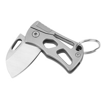 Couteau de survie pliable mini portable, manche en acier inoxydable 3cr13, couteau pliant, porte-clés, outil de camping en plein air