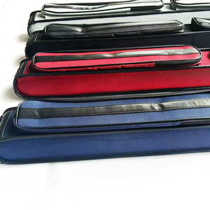 Hochwertige 2-teilige Billard-Pool-Queue-Stick-Tasche Tragbare 5-Loch-PU-Leder-/Stoff-Queue-Hülle mit Rechteck öffnung und 4 Farben. - Product Image 5