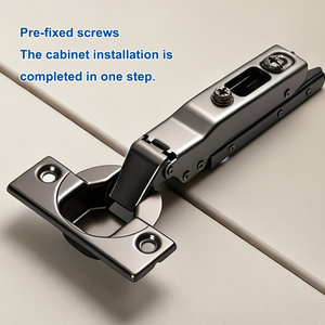 مفصلة خزانة بدون أجنحة سهلة التركيب ذات إغلاق ناعم مفصلة ثنائية الاتجاه - Product Image 3