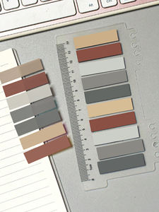 Notas adhesivas de plástico de bajo precio, Bloc de notas transparente autoadhesivo, banderas de página impermeables <span class=keywords><strong>para</strong></span> organización - Product Image 4