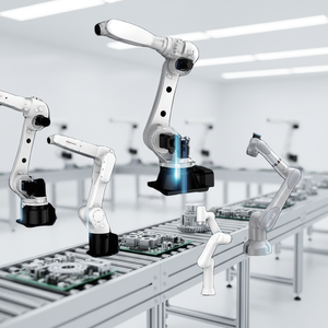 <span class=keywords><strong>Robot</strong></span> <span class=keywords><strong>collaboratif</strong></span> <span class=keywords><strong>Fanuc</strong></span> en aluminium robuste à 6 axes, capacité de charge de 30 kg, solution de palettisation automatisée avec composants PLC - Product Image 1