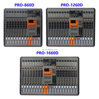 TNH PRO-860D profesyonel 8/12/16 kanal güç ses mikseri 650W dijital çift 99 DSP etkileri Usb arayüzü ses konsolu karıştırma