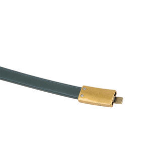 Cinturón Delgado de Cuero Tiyo para Mujer, Hebilla Rectangular de Aleación, Duradero, Trenzado, Casual, para Vestir, Moldea la Cintura - Product Image 4