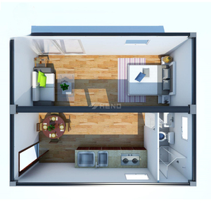 Casa Contenedor Prefabricada Modular Moderna de 2 Dormitorios y 20 pies en Venta - Product Image 4