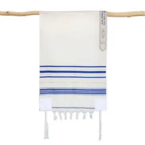 定制羊毛和聚酯混纺塔利特犹太祈祷披肩耶稣以色列弥赛亚基督教祈祷披肩塔利特