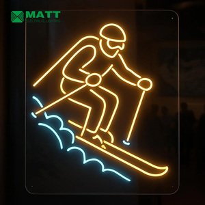 Letrero de neón personalizado para esquí de montañ<span class=keywords><strong>a</strong></span>, equipo deportivo, tiendas, letrero de luz Led, Idea de regalo para atleta, deporte de invierno, decoración artística de pared de neón - Product Image 5