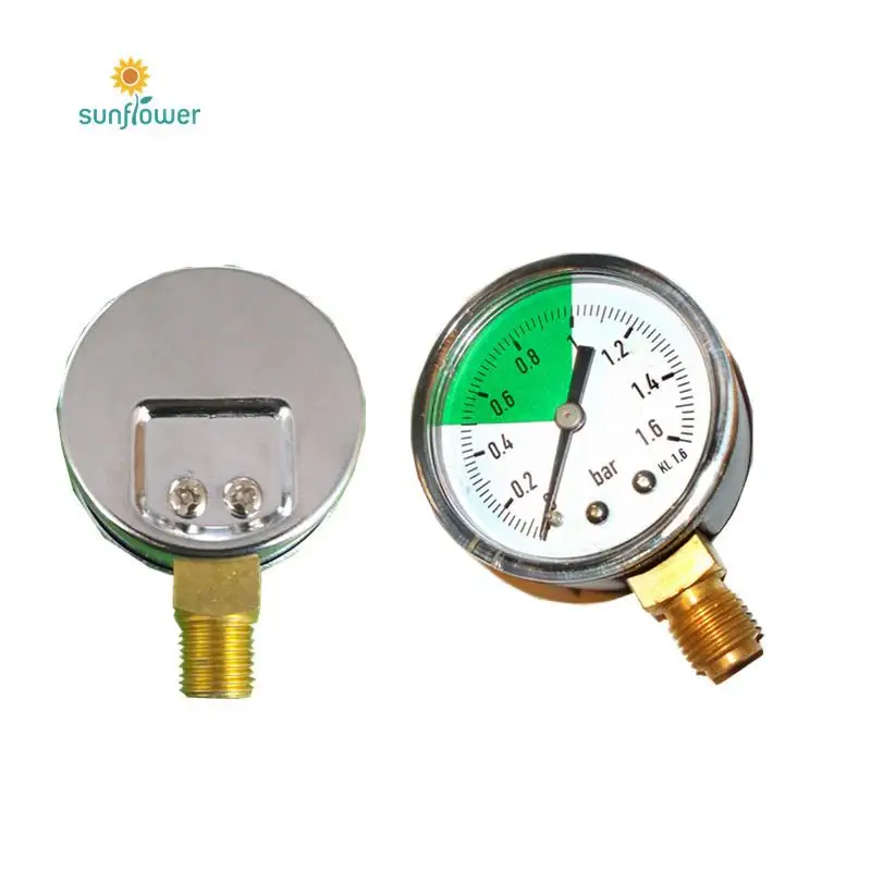 bourdon tube Liquid Filled manometer manufacturer
