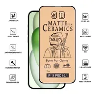 Film protecteur d'écran en céramique mat de qualité AAA pour iPhone 15 14 13 12 11 Pro Max 8 7 6 Plus 13 Mini XR X XS Max