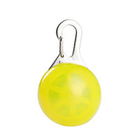 Pendentif rond pour animaux de compagnie, pendentif lumineux LED pour les promenades nocturnes avec les chiens, chien lumineux pour éviter que les animaux de compagnie ne s'en aillent perdre